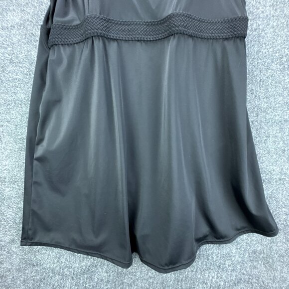 Swimsuits For All Black One Piece Swimdress Size 24 Empire Square Neck - Picture 3 of 10